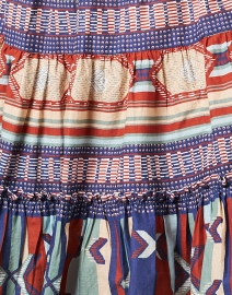 Fabric image thumbnail - Veronica Beard - Mayim Multi Print Cotton Dress