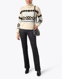 Look image thumbnail - Burgess - Cream Cotton Cashmere Ski Sweater