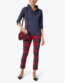 Look image thumbnail - Gretchen Scott - Plaidly Red Plaid Pull On Pant