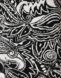 Fabric image thumbnail - Weekend Max Mara - Carmine Black and White Paisley Print Tank