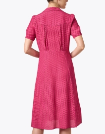 Back image thumbnail - Ines de la Fressange - Angele Pink Print Dress