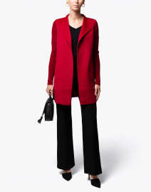 Red Wool Cashmere Coat