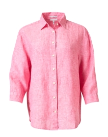 Product image thumbnail - Hinson Wu - Halsey Pink Linen Shirt