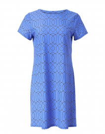Ella Periwinkle Geometric Printed Dress