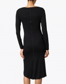 Back image thumbnail - Majestic Filatures - Black Soft Touch Dress