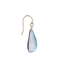 Back image thumbnail - Alexis Bittar - Blue Lucite Dewdrop Earrings
