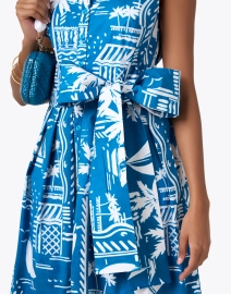 Extra_1 image thumbnail - Samantha Sung - Audrey Sea Blue Print Dress