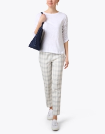 Look image thumbnail - Peace of Cloth - Annie Grey Plaid Pull On Pant