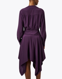 Back image thumbnail - Jason Wu - Purple Silk Shirt Dress