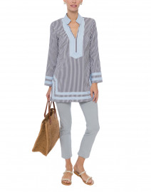 Navy and White Striped Tunic