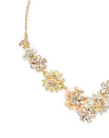 Front image thumbnail - Ben-Amun - Gold Flowers and Crystals Necklace