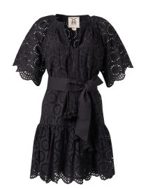 Bria Black Cotton Lace Dress