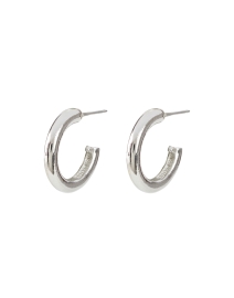Product image thumbnail - Ben-Amun - Silver Hoop Earrings