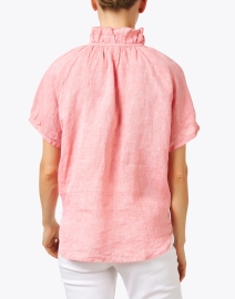 Back image thumbnail - Finley - Frankie Pink Linen Shirt