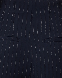 Fabric image thumbnail - Veronica Beard - Dova Navy Pinstripe Pant