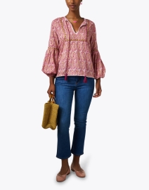 Look image thumbnail - Oliphant - Pink Paisley Cotton Voile Top