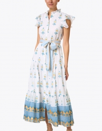 Oliphant - Blue and White Floral Cotton Dress