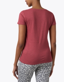 Back image thumbnail - Majestic Filatures - Red Linen Tee
