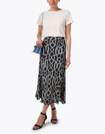 Look image thumbnail - Seventy - Black Rope Printed Skirt