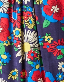 Fabric image thumbnail - Tara Jarmon - Rogette Blue Multi Floral Dress