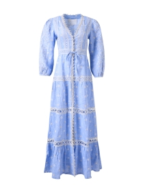 Product image thumbnail - Temptation Positano - Galatea Blue Linen Dress