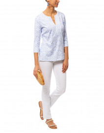 Piazza Pale Blue Printed Tunic