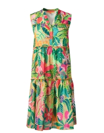 Isa Tropical Multi Print Cotton Dress