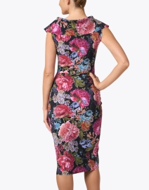Back image thumbnail - Chiara Boni La Petite Robe - Fiynorc Multi Floral Stretch Jersey Dress