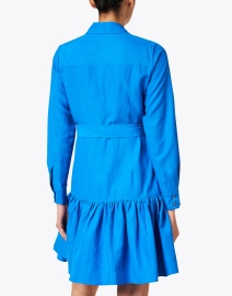 Back image thumbnail - Kobi Halperin - Nash Blue Shirt Dress