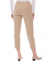Back image thumbnail - Piazza Sempione - Audrey Tan Stretch Cotton Capri Pant