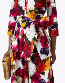 Extra_1 image thumbnail - Samantha Sung - Audrey Multi Floral Print Cotton Stretch Dress