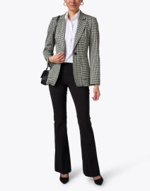 Look image thumbnail - Marc Cain - Black and White Multi Houndstooth Stretch Blazer