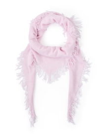 Extra_2 image thumbnail - Kinross - Pink Cashmere Triangle Wrap