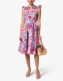 Look image thumbnail - Figue - Pippa Pink Floral Print Dress