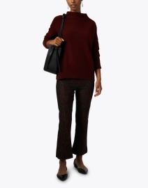 Look image thumbnail - Vince - Cinnamon Red Boiled Cashmere Sweater