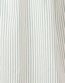 Fabric image thumbnail - L.K. Bennett - Bextor Green and Cream Stripe Shirt Dress