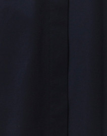 Fabric image thumbnail - Hinson Wu - Betty Navy Short Sleeve Button Down Stretch Cotton Shirt