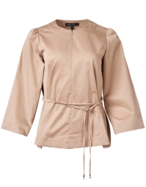 Product image thumbnail - Marc Cain - Beige Belted Blouse