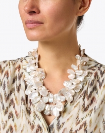Look image thumbnail - Nest - Baroque Pearl Cluster Necklace