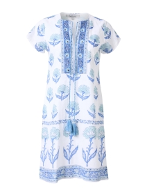 Aster Blue Print Cotton Dress
