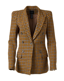 Product image thumbnail - Smythe - Brown Plaid Tweed Blazer