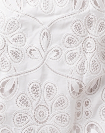 Fabric image thumbnail - Shoshanna - Hollis White Cotton Eyelet Shirt Dress