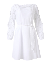 Product image thumbnail - Marc Cain - White Eyelet Cotton Dress