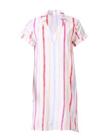Product image thumbnail - Ecru - Roberts White Multi Stripe Dress