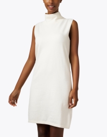 Front image thumbnail - Burgess - Paris Ivory Cotton Cashmere Dress
