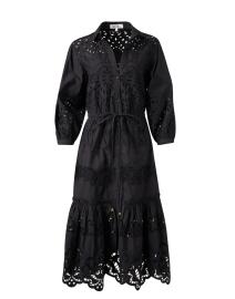 Product image thumbnail - Cara Cara - Hutton Black Eyelet Shirt Dress