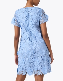 Back image thumbnail - Abbey Glass - Lulu Blue Lace Dress