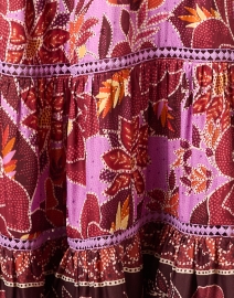 Fabric image thumbnail - Farm Rio - Red and Pink Multi Floral Print Dress