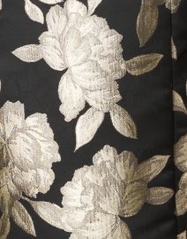 Connie Roberson - Rita Black and Gold Floral Embroidered Silk Jacket 