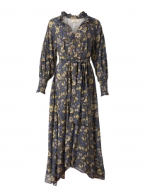 Chufy - Bellini Navy Floral Cotton Silk Dress